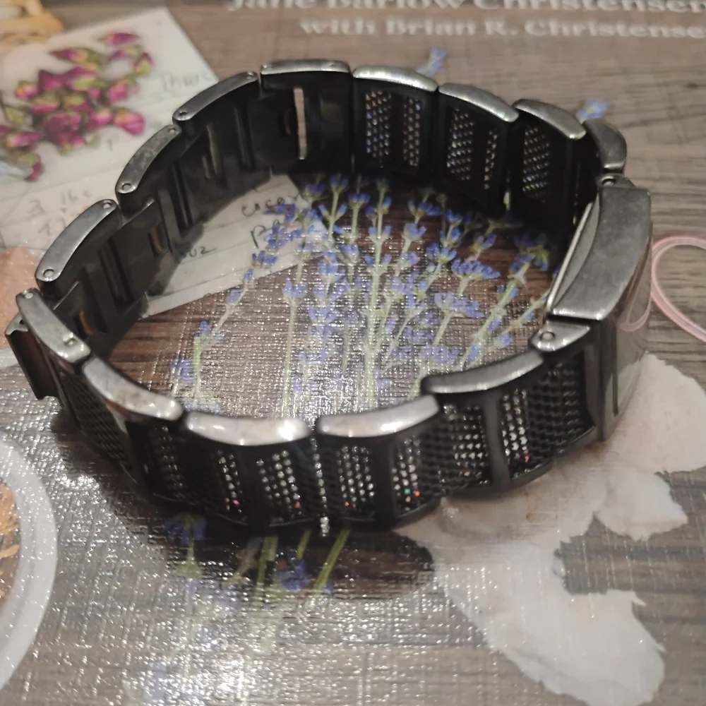 Fossil F2 Square Faced Stainless Steel Mesh Band Quartz Watch